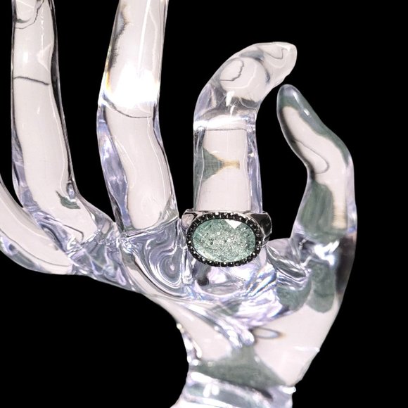 Simply Vera - Vera Wang Oval Green Stone Ring - Picture 9 of 16